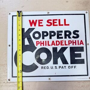 Coca-Cola White and Black Metal Sign